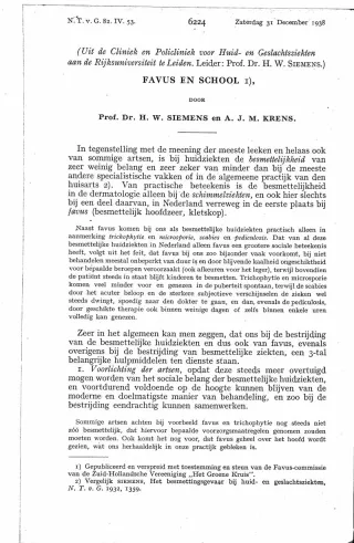 Eerste pagina van het artikel zoals het is gepubliceerd in het tijdschrift