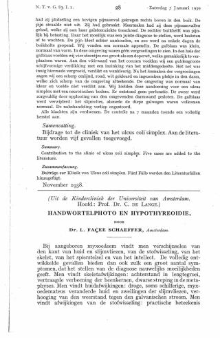 Eerste pagina van het artikel zoals het is gepubliceerd in het tijdschrift