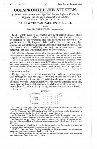 Eerste pagina van het artikel zoals het is gepubliceerd in het tijdschrift