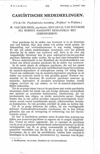 Eerste pagina van het artikel zoals het is gepubliceerd in het tijdschrift