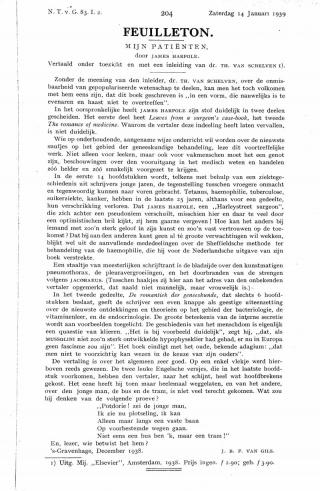 Eerste pagina van het artikel zoals het is gepubliceerd in het tijdschrift