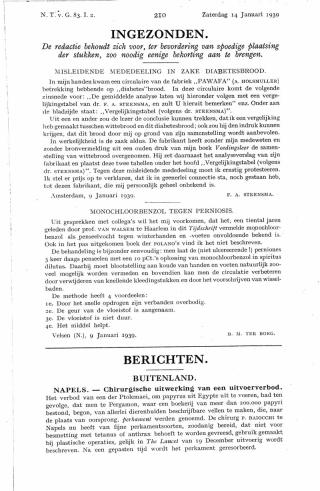 Eerste pagina van het artikel zoals het is gepubliceerd in het tijdschrift