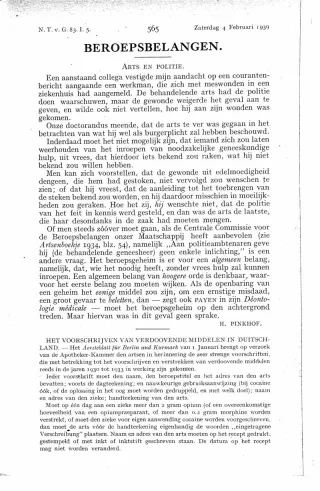Eerste pagina van het artikel zoals het is gepubliceerd in het tijdschrift