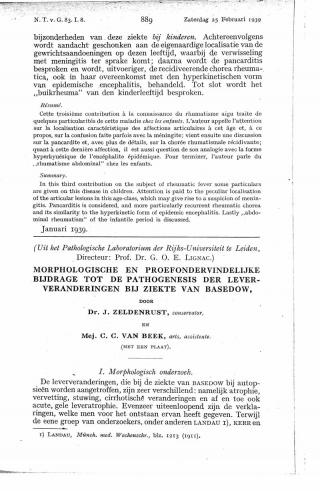 Eerste pagina van het artikel zoals het is gepubliceerd in het tijdschrift