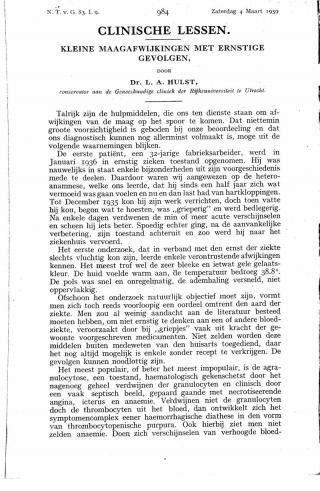 Eerste pagina van het artikel zoals het is gepubliceerd in het tijdschrift