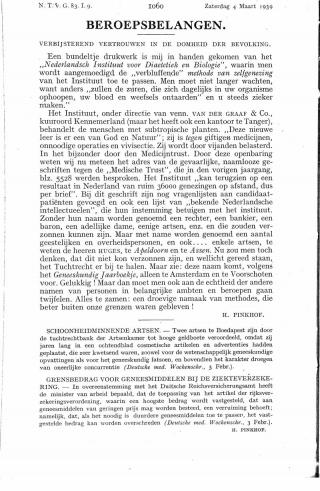 Eerste pagina van het artikel zoals het is gepubliceerd in het tijdschrift