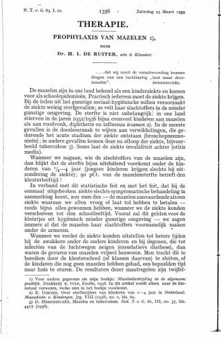 Eerste pagina van het artikel zoals het is gepubliceerd in het tijdschrift