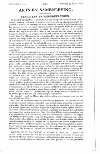 Eerste pagina van het artikel zoals het is gepubliceerd in het tijdschrift