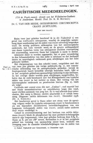 Eerste pagina van het artikel zoals het is gepubliceerd in het tijdschrift