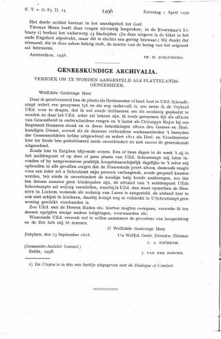 Eerste pagina van het artikel zoals het is gepubliceerd in het tijdschrift