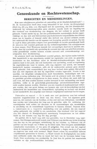 Eerste pagina van het artikel zoals het is gepubliceerd in het tijdschrift