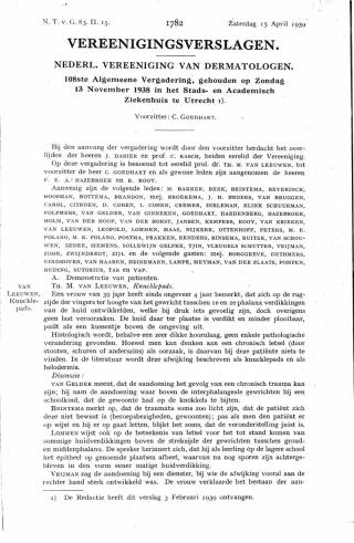 Eerste pagina van het artikel zoals het is gepubliceerd in het tijdschrift