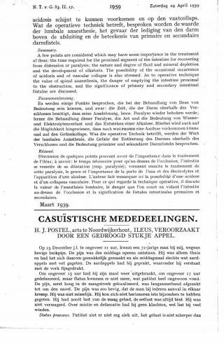 Eerste pagina van het artikel zoals het is gepubliceerd in het tijdschrift