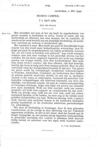 Eerste pagina van het artikel zoals het is gepubliceerd in het tijdschrift