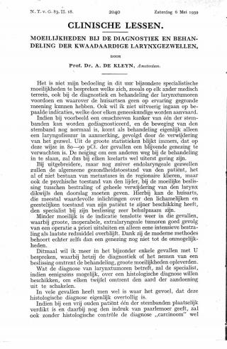 Eerste pagina van het artikel zoals het is gepubliceerd in het tijdschrift