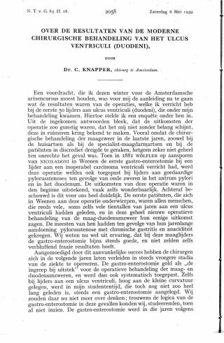 Eerste pagina van het artikel zoals het is gepubliceerd in het tijdschrift