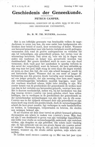 Eerste pagina van het artikel zoals het is gepubliceerd in het tijdschrift