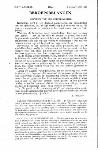 Eerste pagina van het artikel zoals het is gepubliceerd in het tijdschrift