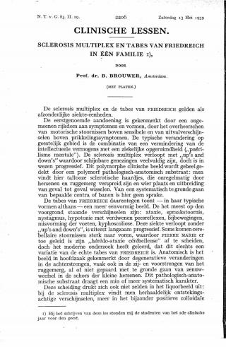 Eerste pagina van het artikel zoals het is gepubliceerd in het tijdschrift