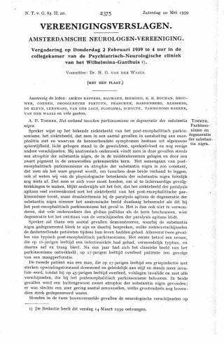 Eerste pagina van het artikel zoals het is gepubliceerd in het tijdschrift