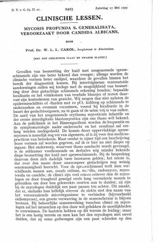 Eerste pagina van het artikel zoals het is gepubliceerd in het tijdschrift