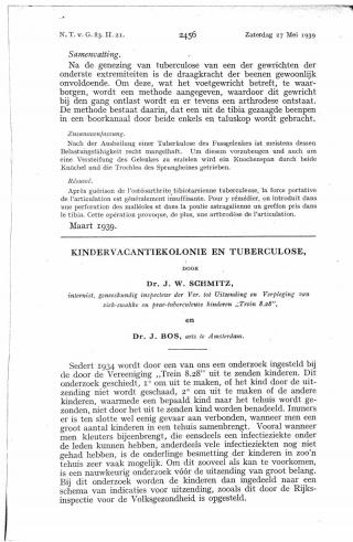 Eerste pagina van het artikel zoals het is gepubliceerd in het tijdschrift