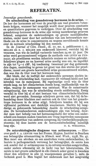 Eerste pagina van het artikel zoals het is gepubliceerd in het tijdschrift