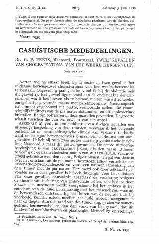 Eerste pagina van het artikel zoals het is gepubliceerd in het tijdschrift