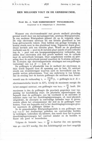 Eerste pagina van het artikel zoals het is gepubliceerd in het tijdschrift