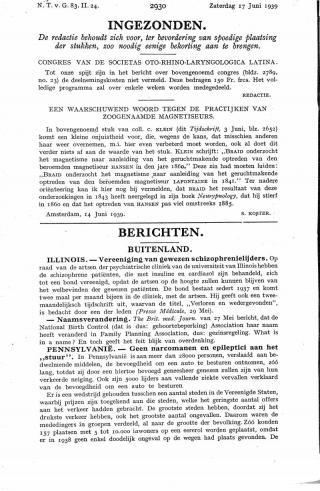 Eerste pagina van het artikel zoals het is gepubliceerd in het tijdschrift