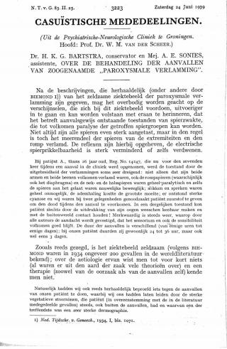 Eerste pagina van het artikel zoals het is gepubliceerd in het tijdschrift