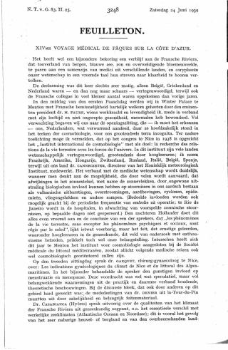 Eerste pagina van het artikel zoals het is gepubliceerd in het tijdschrift