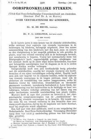 Eerste pagina van het artikel zoals het is gepubliceerd in het tijdschrift