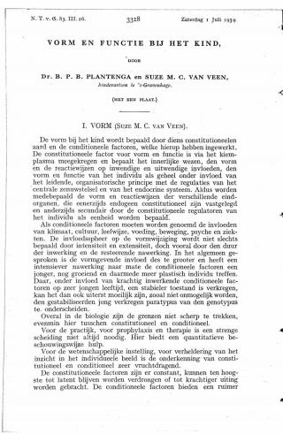 Eerste pagina van het artikel zoals het is gepubliceerd in het tijdschrift