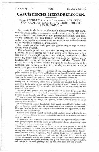 Eerste pagina van het artikel zoals het is gepubliceerd in het tijdschrift