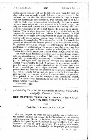 Eerste pagina van het artikel zoals het is gepubliceerd in het tijdschrift