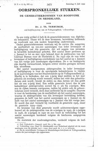 Eerste pagina van het artikel zoals het is gepubliceerd in het tijdschrift