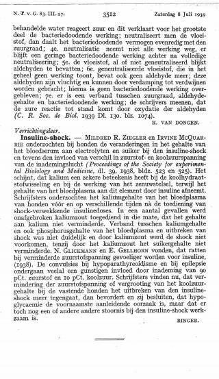 Eerste pagina van het artikel zoals het is gepubliceerd in het tijdschrift