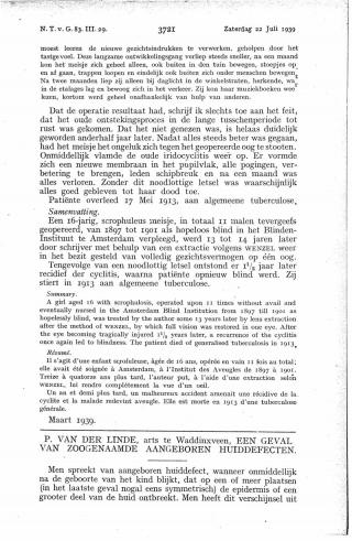 Eerste pagina van het artikel zoals het is gepubliceerd in het tijdschrift