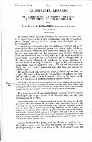 Eerste pagina van het artikel zoals het is gepubliceerd in het tijdschrift