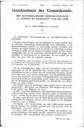 Eerste pagina van het artikel zoals het is gepubliceerd in het tijdschrift