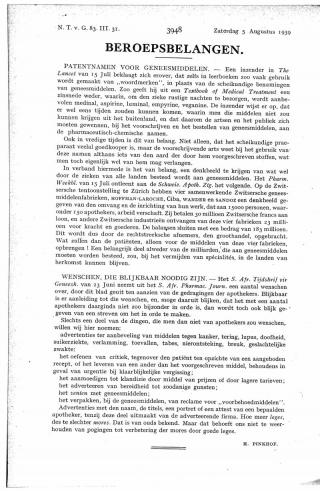 Eerste pagina van het artikel zoals het is gepubliceerd in het tijdschrift