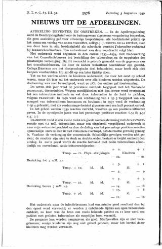 Eerste pagina van het artikel zoals het is gepubliceerd in het tijdschrift