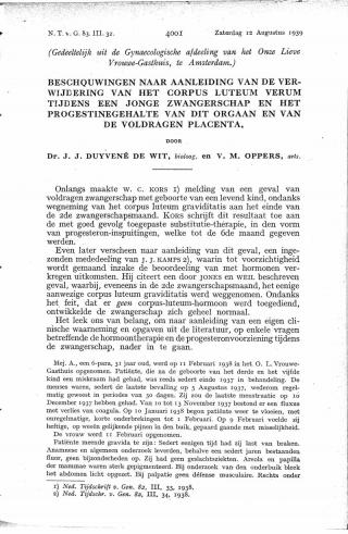 Eerste pagina van het artikel zoals het is gepubliceerd in het tijdschrift