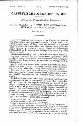 Eerste pagina van het artikel zoals het is gepubliceerd in het tijdschrift