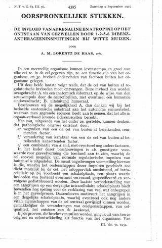 Eerste pagina van het artikel zoals het is gepubliceerd in het tijdschrift