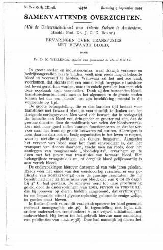 Eerste pagina van het artikel zoals het is gepubliceerd in het tijdschrift