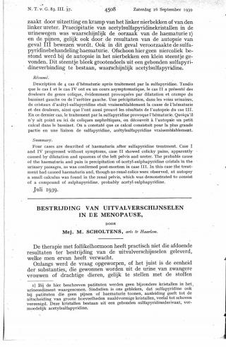 Eerste pagina van het artikel zoals het is gepubliceerd in het tijdschrift