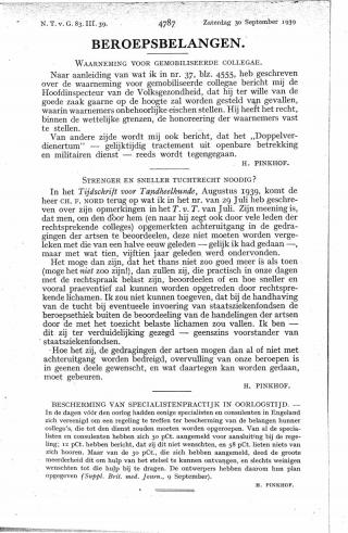 Eerste pagina van het artikel zoals het is gepubliceerd in het tijdschrift