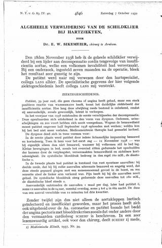 Eerste pagina van het artikel zoals het is gepubliceerd in het tijdschrift